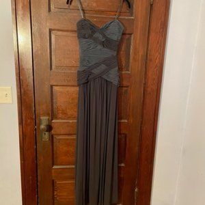 BCBGMaxazria Y2K (2008) Mermaid Navy Gown Maxi Dress